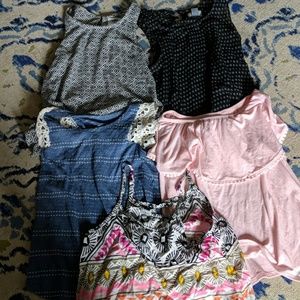 Lot of 5 girls tops